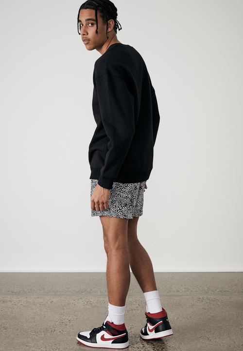 Factorie - Resort short - white & black