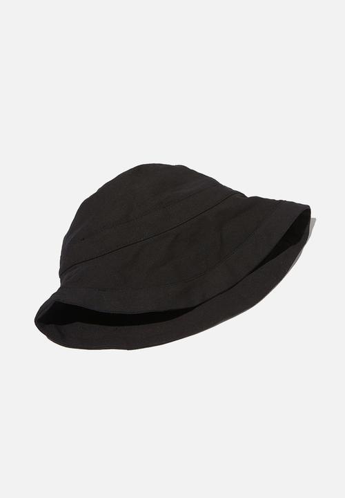 Cotton On - Beachy bucket hat - washed black