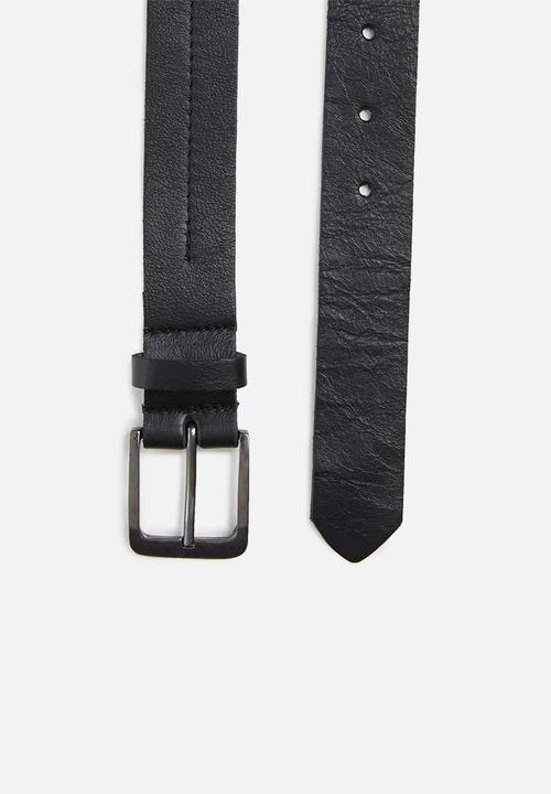 Superbalist - Oke leather belt - black