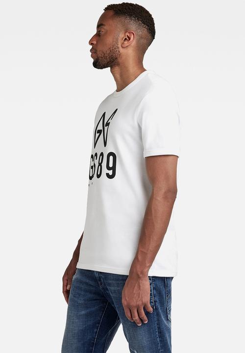 G-STAR - Butterfly logo r t - white
