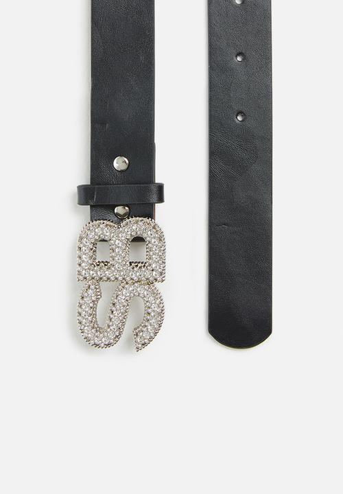 SISSY BOY - Bling babe belt - black