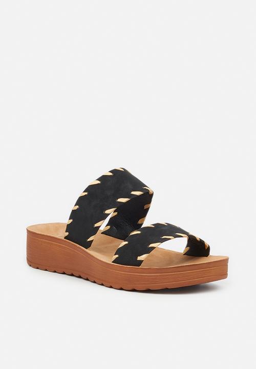 Butterfly Feet - Slitheran 3 flatform sandal - black