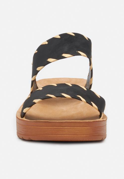 Butterfly Feet - Slitheran 3 flatform sandal - black