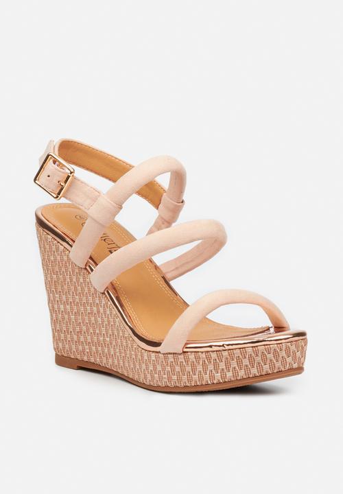 Butterfly Feet - Santana wedge - pink