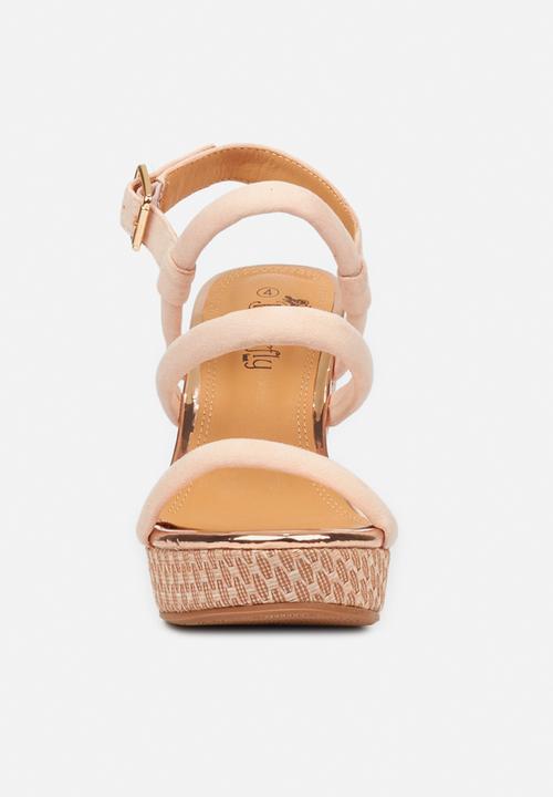 Butterfly Feet - Santana wedge - pink