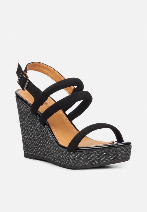 Butterfly Feet - Santana wedge - black