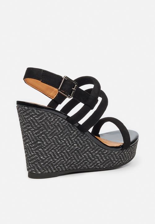 Butterfly Feet - Santana wedge - black