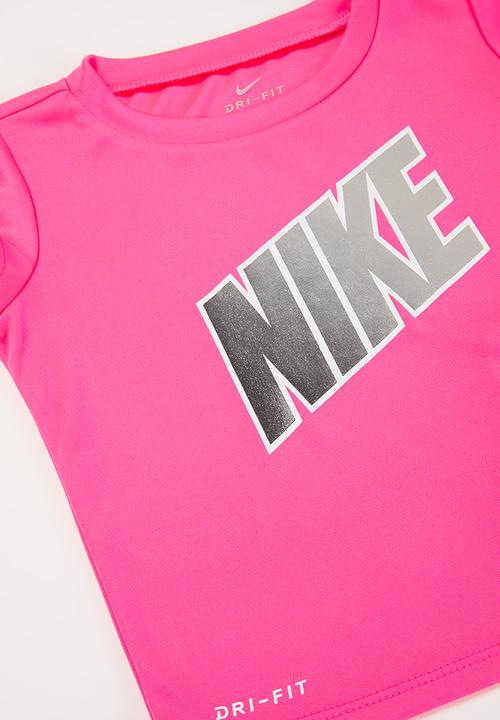 Nike - Nkg laser letters short set - black & pink