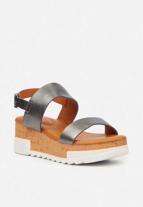 Butterfly Feet - Maddy 1 wedge - pewter