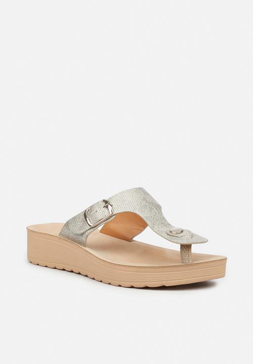 Butterfly Feet - Slitheran 1 flatform sandal - silver