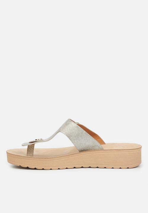 Butterfly Feet - Slitheran 1 flatform sandal - silver
