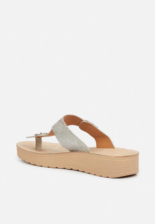 Butterfly Feet - Slitheran 1 flatform sandal - silver