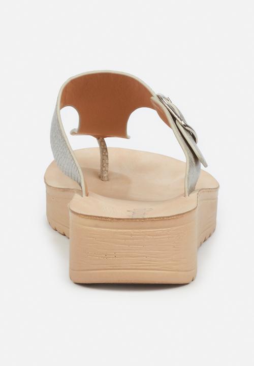 Butterfly Feet - Slitheran 1 flatform sandal - silver