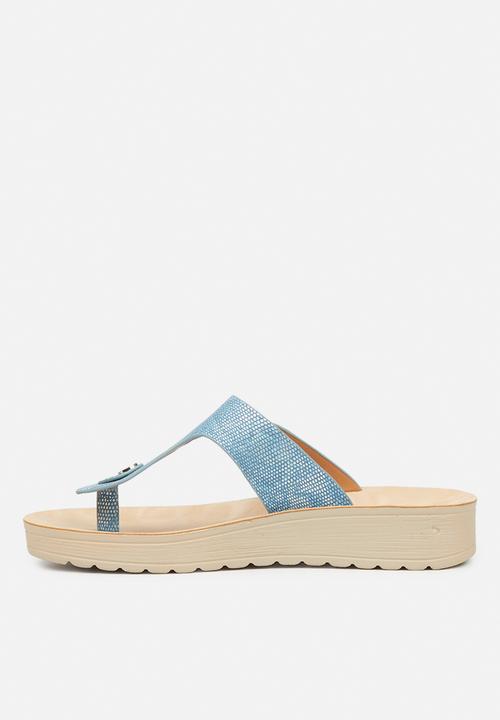 Butterfly Feet - Slitheran 1 flatform sandal - blue