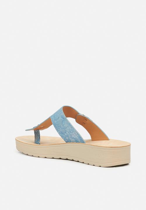 Butterfly Feet - Slitheran 1 flatform sandal - blue