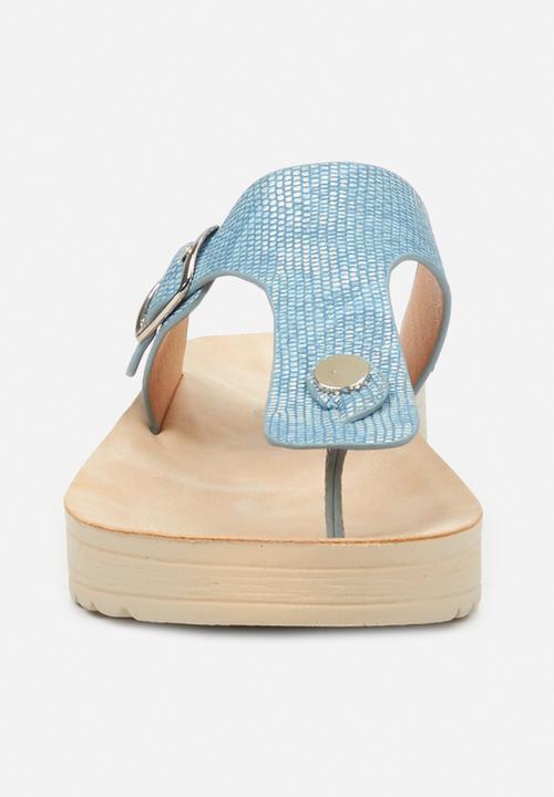 Butterfly Feet - Slitheran 1 flatform sandal - blue