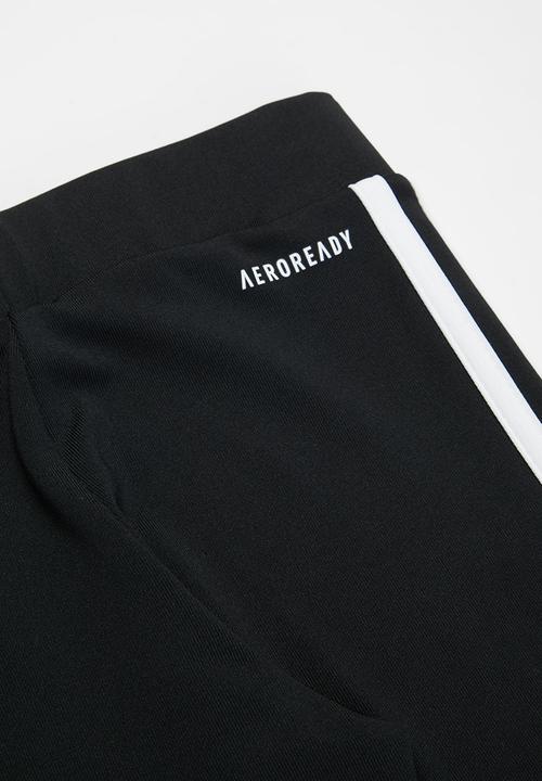 adidas Performance - Girls 3 stripes tights - black & white