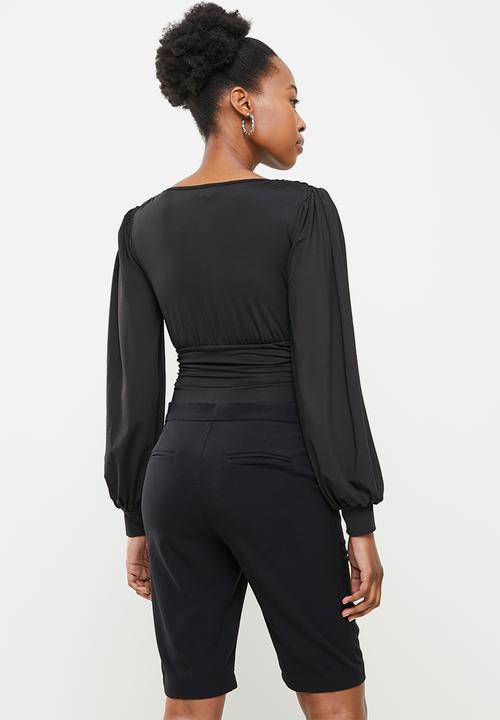 dailyfriday - Long sleeve bodysuit - black