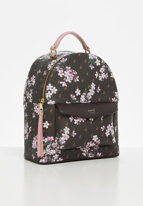 POLO - Polo floral backpack - brown