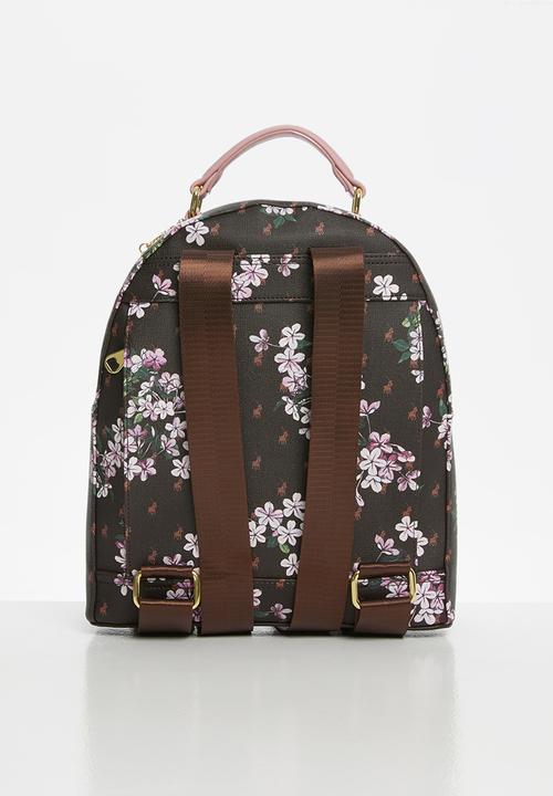 POLO - Polo floral backpack - brown
