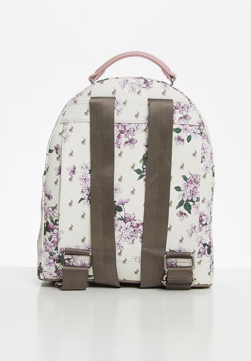 POLO - Polo floral backpack - cream