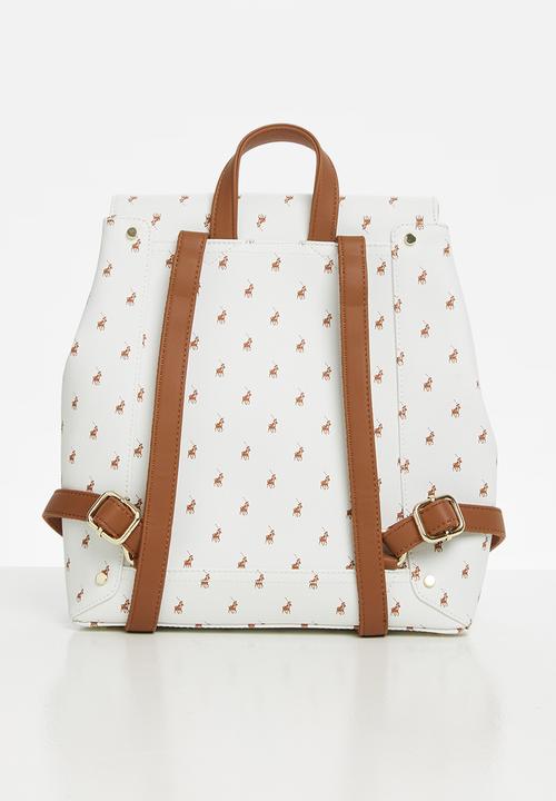 POLO - Minimalist iconic backpack - white