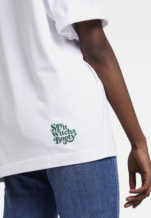 G-STAR - Boxy base - white & dark astro green