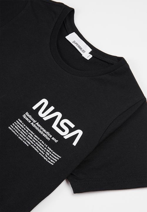 Superbalist - Short sleeve nasa graphic tee - black