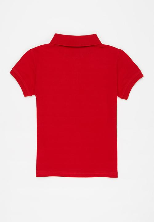 POLO - Girls nina short sleeve golfer - red