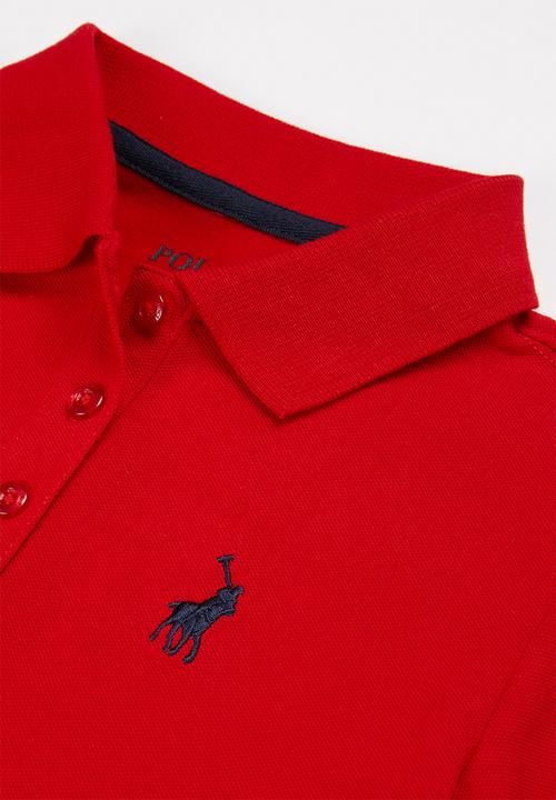 POLO - Girls nina short sleeve golfer - red
