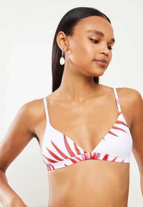 dailyfriday - Tropical 2 piece bikini - red