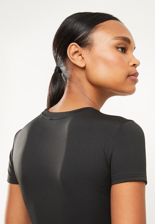 dailyfriday - Short sleeve yoga top - black