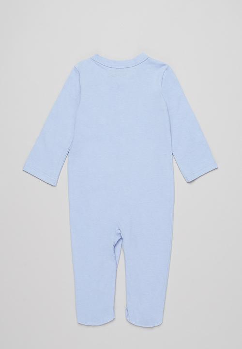 Superbalist Kids - 2 pack sleepsuit - light blue & cream