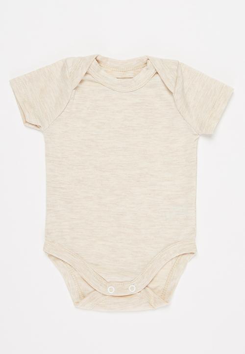 Superbalist Kids - Boys 2 pack plain vest - oatmeal & light blue 