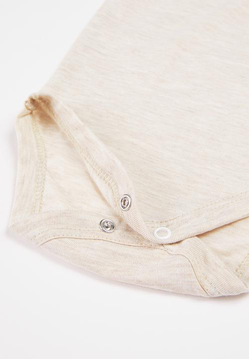 Superbalist Kids - Boys 2 pack plain vest - oatmeal & light blue 