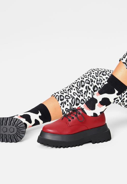 Happy Socks - Cowzy socks - black & white