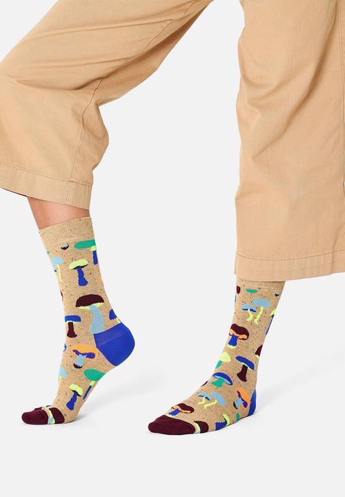 Happy Socks - Mushroom socks - beige