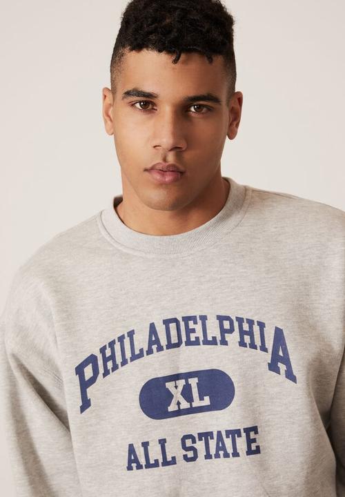 Factorie - Elite oversized crew - grey marle