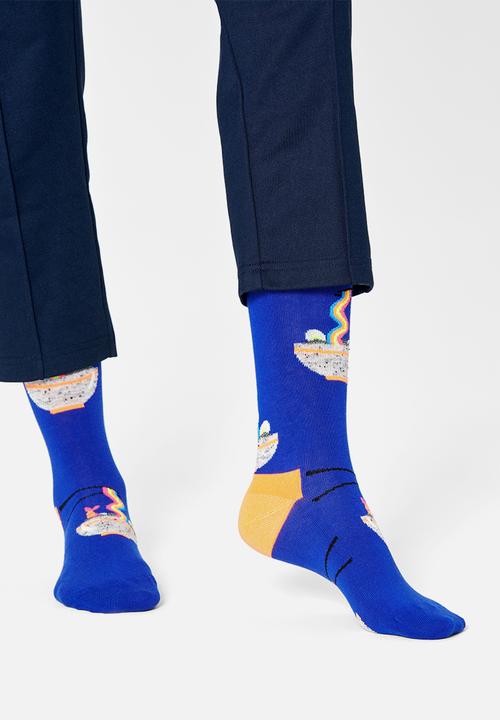 Happy Socks - Rainbow ramen socks - blue