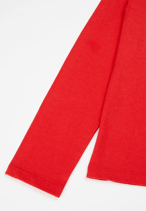 MINOTI - Girls basic ok cool top - red