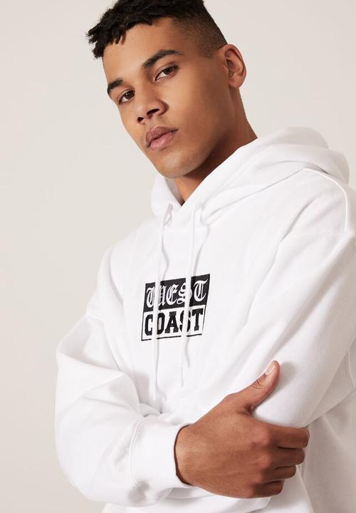 Factorie - Oversized graphic hoodie - white
