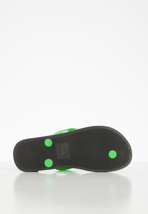 Ipanema - Boys thong slipper - black & green