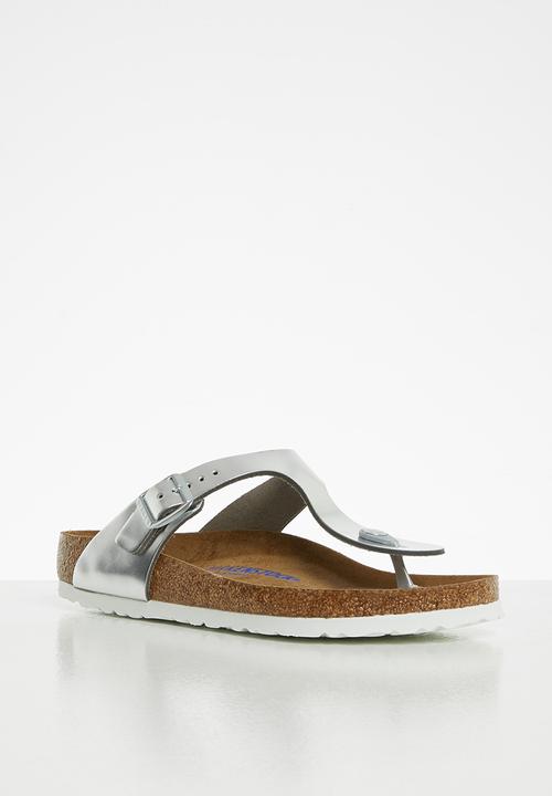 Birkenstock - Gizeh bs leather regular - silver