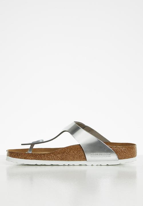Birkenstock - Gizeh bs leather regular - silver