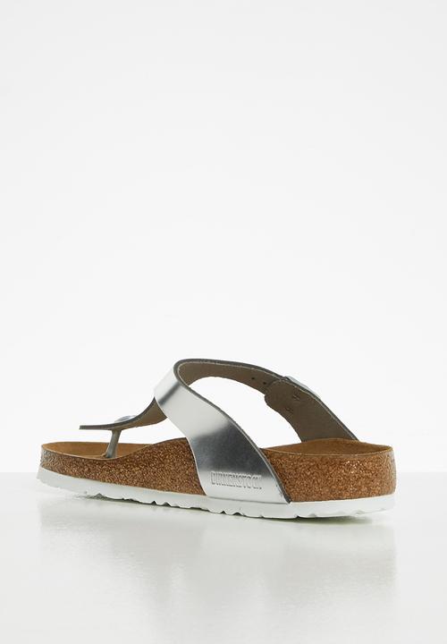 Birkenstock - Gizeh bs leather regular - silver