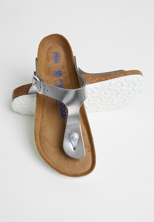 Birkenstock - Gizeh bs leather regular - silver