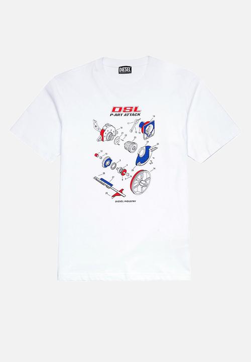 Diesel  - T-just-b53 tee - white