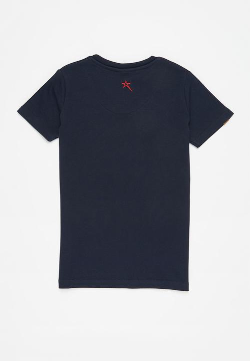 SOVIET - B hull short sleeve muscle tee - navy