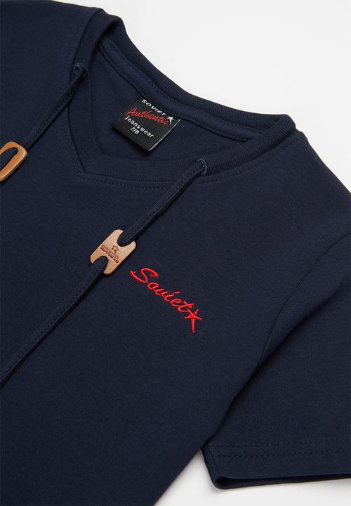 SOVIET - B hull short sleeve muscle tee - navy