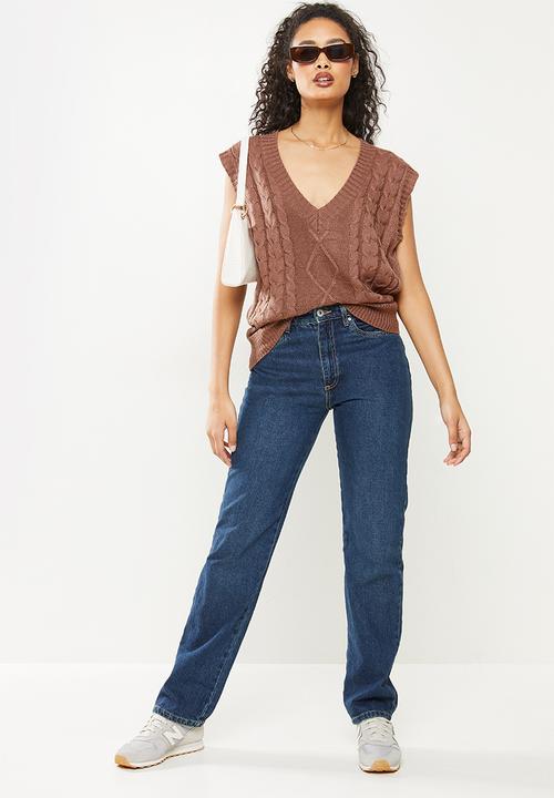 dailyfriday - Cable gilet jersey - brown
